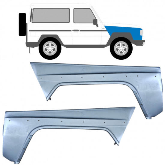 Błotnik przedni do Mercedes G-Class 1979-1992 / Lewa+Prawa / Zestaw 9182