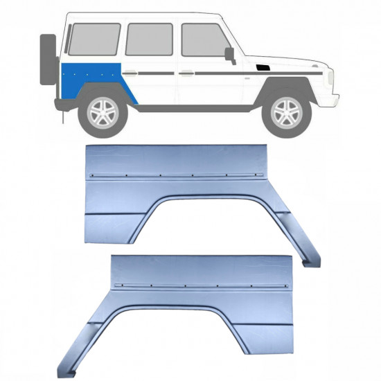 Reperaturka błotnika tylnego do Mercedes G-Class 1979- / Lewa+Prawa / Zestaw 9535