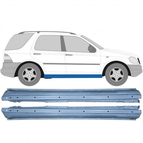 Pełny próg do Mercedes M-class 1998-2005 / Lewa+Prawa / Zestaw 10523