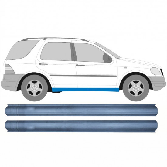 Reperaturka progu do Mercedes M-class 1998-2005 / Lewa = Prawa (symetryczny) / Zestaw 9517