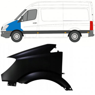 Błotnik przedni do Mercedes Sprinter 2006-2013 / Lewa 7415