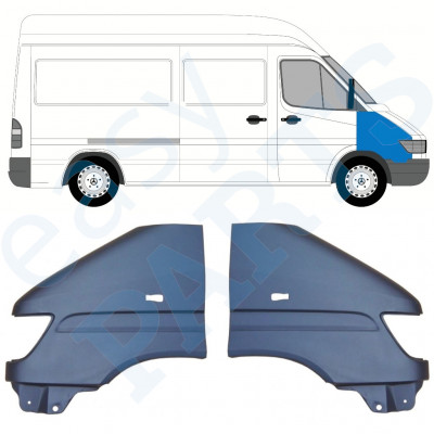 Błotnik przedni do Mercedes Sprinter 1995-2000 / Lewa+Prawa / Zestaw 9741