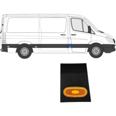 Listwa boczna przedniego słupka z lampą do Mercedes Sprinter 2006-2018 / Prawa / Zestaw 10683