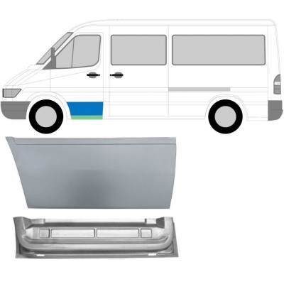 MERCEDES SPRINTER 1995-2006 REPERATURKA DRZWI PRZEDNICH PANEL NAPRAWCZY / ZESTAW / LEWA STRONA