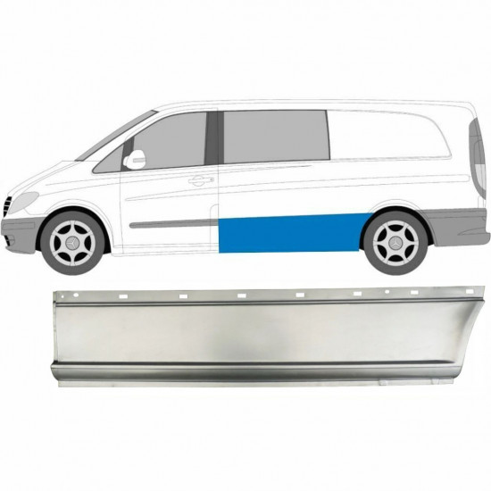 MERCEDES VITO 2003-2014 DŁUGI ROZSTAW OSI STRONA PANEL NAPRAWCZY / LEWA STRONA