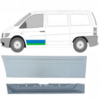 Reperaturka drzwi przednich wewnętrzna + zewnętrzna do Mercedes Vito 1996-2003 / Lewa / Zestaw 9790