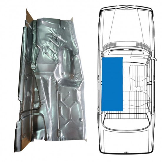 Reperaturka podłogi do Mercedes W123 1975-1985 / Lewa 8969