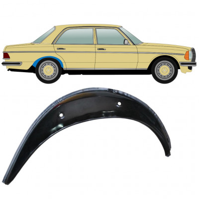 Reperaturka nadkola tylnego wewnętrzna do Mercedes W123 1975-1985 / Prawa 8036