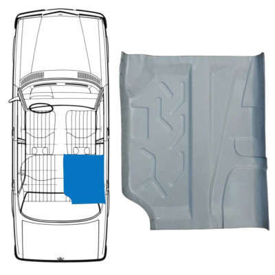 Reperaturka podłogi tylna do Mercedes W123 1975-1985 / Prawa 8305