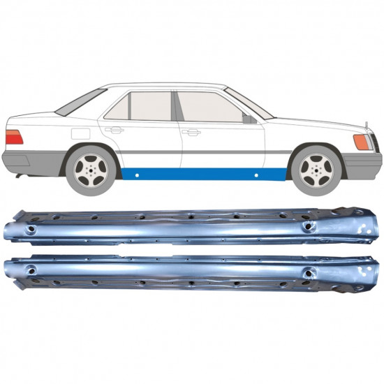 Reperaturka progu do Mercedes W124 1984-1996 / Lewa+Prawa / Zestaw 10347