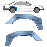 Reperaturka błotnika tylnego do Mercedes W124 1984-1997 / Lewa+Prawa / COUPE / Zestaw 9233