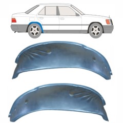 Reperaturka nadkola tylnego wewnętrzna do Mercedes E-Class W124 1984-1996 / Lewa+Prawa / Zestaw 10596