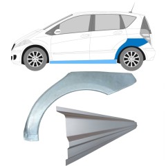 Reperaturka progu + błotnika tylnego do Mercedes A-Class W169 2004-2012 / Lewa / Zestaw 11315