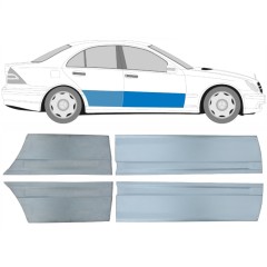 Reperaturka drzwi przednich + tylnych do Mercedes C-Class W203 2000-2007 / Lewa+Prawa / Zestaw 10672