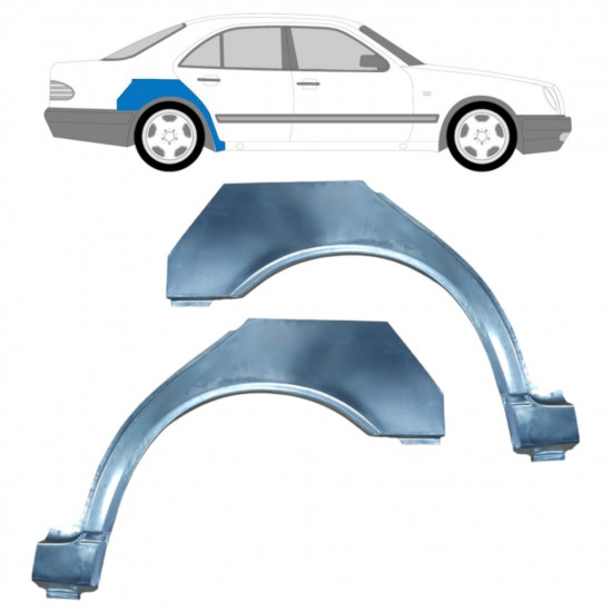 Reperaturka błotnika tylnego do Mercedes E-class 1995-2003 / Lewa+Prawa / Zestaw 9456