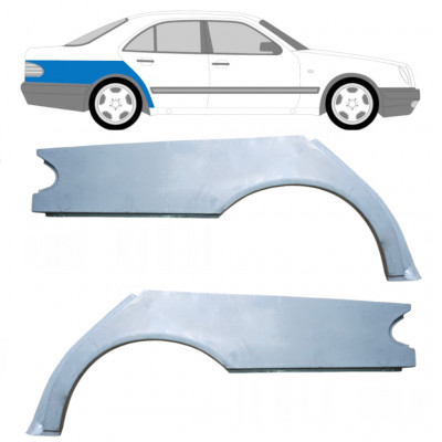 Reperaturka błotnika tylnego do Mercedes E-class 1995-2003 / Lewa+Prawa / Zestaw 9455