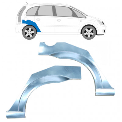 Reperaturka błotnika tylnego do Opel Meriva 2003-2010 / Lewa+Prawa / Zestaw 9254