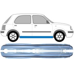 Pełny próg do Nissan Micra K11 1992-2003 / Lewa+Prawa / Zestaw 9640