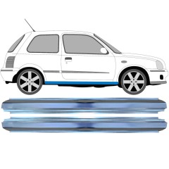 Reperaturka progu do Nissan Micra K11 1992-2003 / Lewa+Prawa / Zestaw 16148