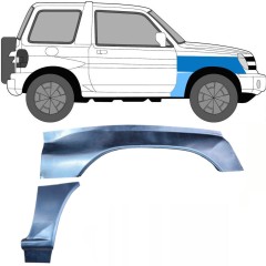 Reperaturka błotnika przedniego do Mitsubishi Pajero Pinin 1998-2007 / Prawa / Zestaw 10055