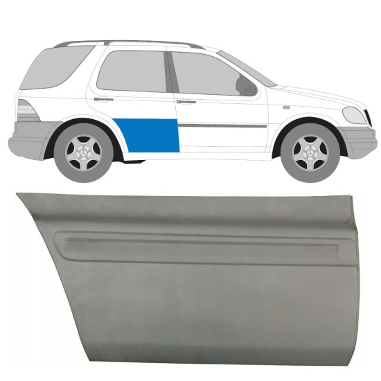 Reperaturka drzwi tylnych do Mercedes M-Class ML W163 1998-2005 / Prawa 16090