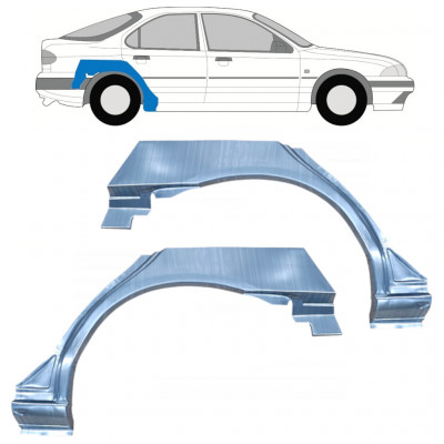 Reperaturka błotnika tylnego do Ford Mondeo 1993-2000 / Lewa+Prawa / Zestaw 9918