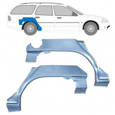 Reperaturka błotnika tylnego do Ford Mondeo 1993-2000 / Lewa+Prawa / Zestaw 9921