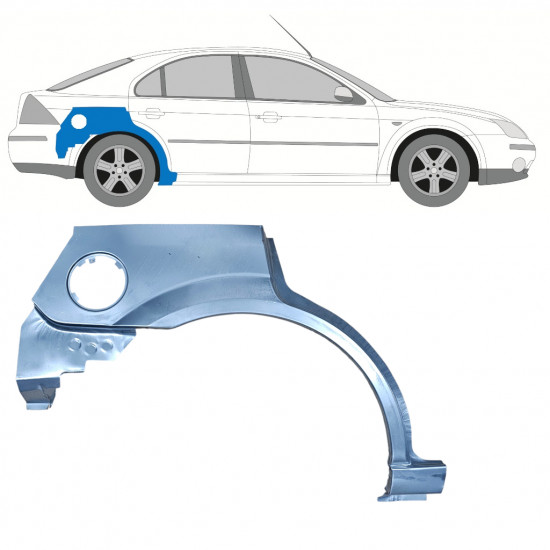 Reperaturka błotnika tylnego do Ford Mondeo 2000-2007 / Prawa 11034