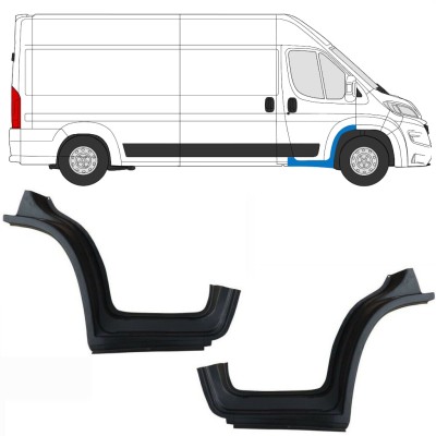 Reperaturka błotnika przedniego z częścią progu do Opel Movano 2021-2026 / Lewa+Prawa 16411