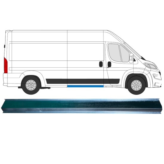 Reperaturka progu środkowa wewnętrzna do Opel Movano 2021-2026 / Lewa = Prawa (symetryczny) 16473