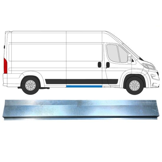Reperaturka progu wewnętrzna do Opel Movano 2021-2026 / Lewa = Prawa (symetryczny) 16474