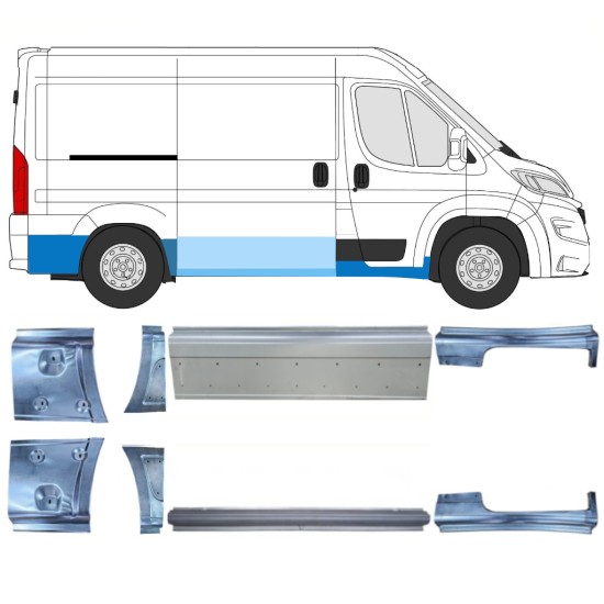 Zestaw reperaturek do Opel Movano 2021-2026 / Lewa+Prawa 16534