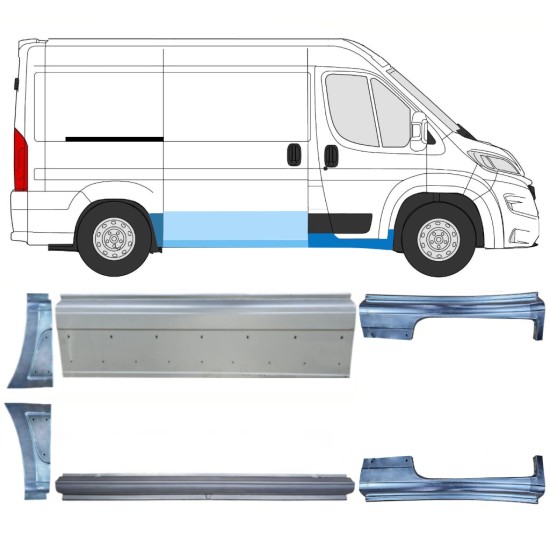 Zestaw reperaturek do Opel Movano 2021-2026 / Lewa+Prawa 16536