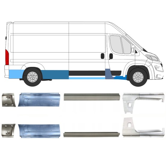 Zestaw reperaturek do Opel Movano 2021-2026 / Lewa+Prawa 16467