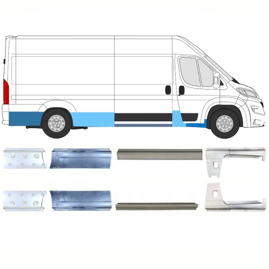 Zestaw reperaturek do Opel Movano 2021-2026 / Lewa+Prawa 16466