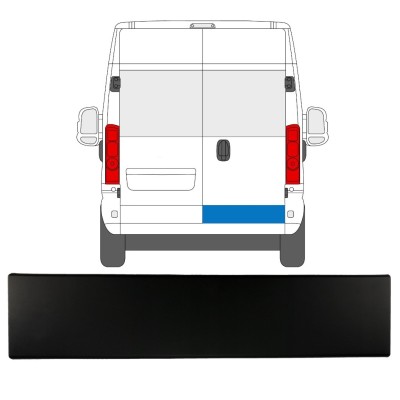 Listwa boczna drzwi tylnych do Opel Movano 2021-2026 / Prawa 15789