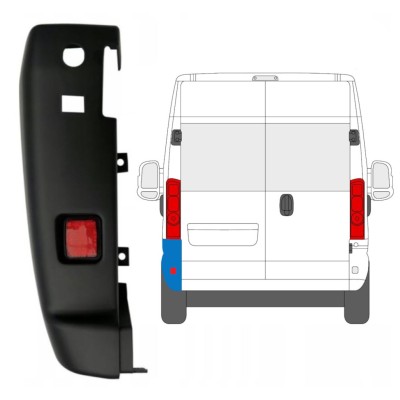 Narożnik zderzaka tylnego 180 stopni do Opel Movano 2021-2026 / Lewa 16037