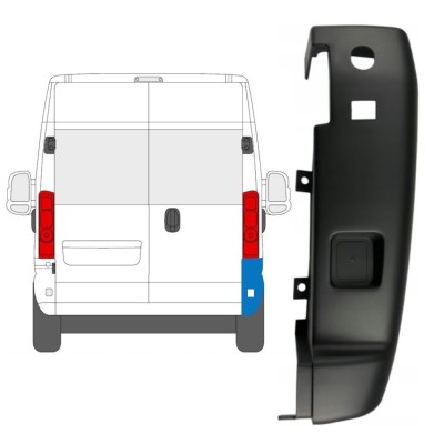 Narożnik zderzaka tylnego 180 stopni do Opel Movano 2021-2026 / Prawa 15799