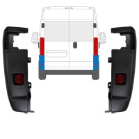 Narożnik zderzaka tylnego 270 stopni do Opel Movano 2021-2026 / Lewa+Prawa / Zestaw 15797