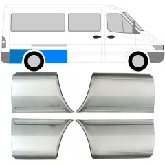 Reperaturka błotnika tylnego do Mercedes Sprinter 1995-2006 / Lewa+Prawa / Zestaw 9613
