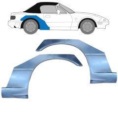 Reperaturka błotnika tylnego do Mazda MX-5 1989-1998 / Lewa+Prawa / Zestaw 9609