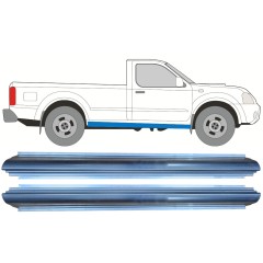 Reperaturka progu do Nissan Navara D22 1998-2005 / Lewa = Prawa (symetryczny) / Zestaw 9927