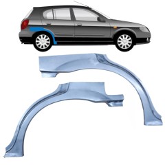 Reperaturka błotnika tylnego do Nissan Almera N16 1999-2007 / Lewa+Prawa / Zestaw 9630