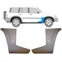 Reperaturka błotnika przedniego część dolna do Nissan Patrol 1997-2009 / Lewa+Prawa / Zestaw 9625