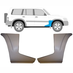 Reperaturka błotnika przedniego część dolna do Nissan Patrol Y61 GY61 1997-2009 / Lewa+Prawa / Zestaw 9625