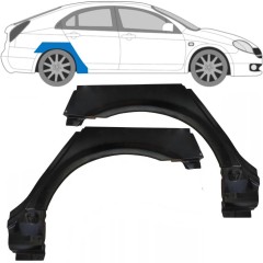 Reperaturka błotnika tylnego do Nissan Primera P12 2001-2007 / Lewa+Prawa / Zestaw 9637