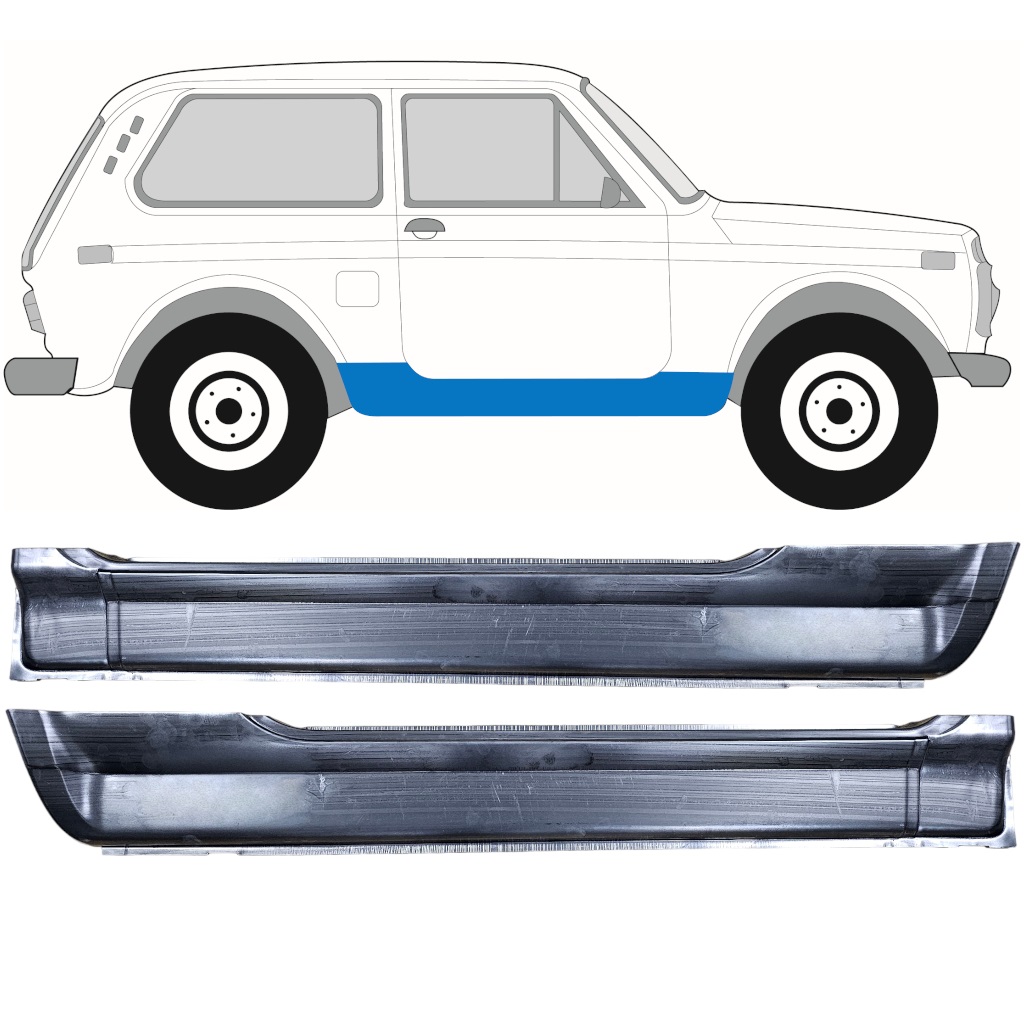 Reperaturka Progu Do Lada Niva 1976- / Zestaw 12041
