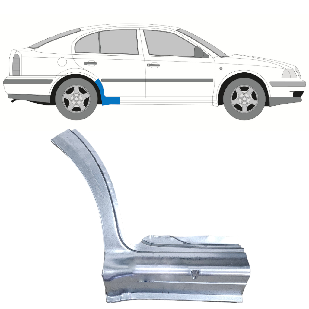 Reperaturka progu do Skoda Octavia 1996-2010 / Prawa 12513