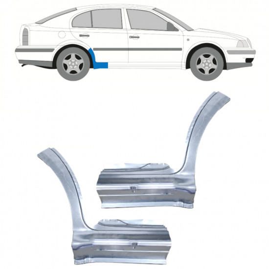 SKODA OCTAVIA 1996-2010 REPERATURKA PROGU  / ZESTAW