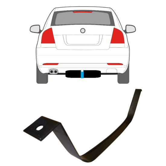 SKODA OCTAVIA 2 2004-2013 OBEJMY ZBIORNIKA PALIWA